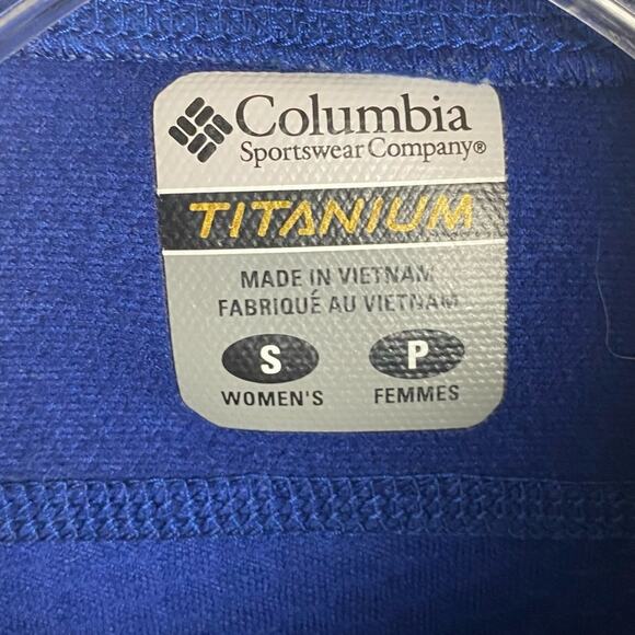 COLUMBIA TITANIUM HALF ZIP POLYESTER PULLOVER SZ S - Picture 6 of 10